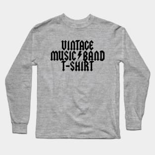 Vintage Music Band Tee Parody Long Sleeve T-Shirt